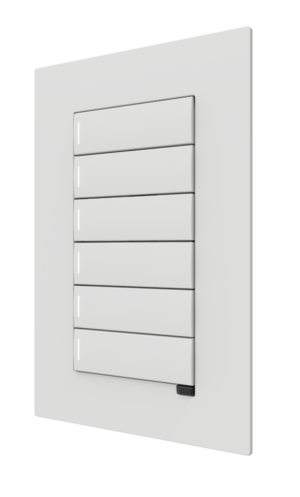 Crestron CM2-KPFCN-W-T — Cresnet® İletişimli Cameo® 2 Gömme Tuş Takımı, Tam Tuş Takımı, Standart İşlemeli, Beyaz Dokulu