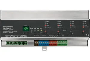 Crestron DIN-1DIMU4 — 4 Kanallı Evrensel Dimmer, 1 Besleme, DIN Ray Montajı