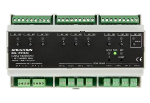 Crestron DIN-1TSTAT8 — 8 Bölgeli Radyant Isı Termostatı, DIN Ray Montajlı