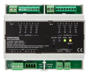 Crestron DIN-2LEDPWM8 — 2 Kanallı RGBW LED Dimmer, DIN Ray Montajı