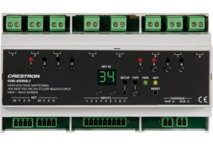 Crestron DIN-8SW8-I — Dijital Girişli DIN Raylı Yüksek Gerilim Anahtarı
