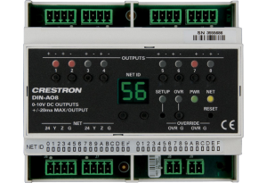Crestron DIN-AO8 - Sekiz adet 0-10V analog çıkış kontrol bağlantı noktası 3. ta