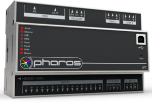 Crestron DIN-DMX-2UNIVERSE — Aydınlatma Oynatma Kontrol Cihazı, 2 Evren