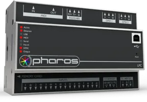 Crestron DIN-DMX-2UNIVERSE — Aydınlatma Oynatma Kontrol Cihazı, 2 Evren