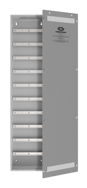 Crestron DIN-EN-10X18M — DIN Ray Muhafazası, 10 DIN Ray, 18 M Genişlik