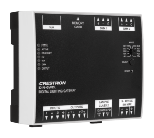 Crestron DIN-GWDL — Dijital Aydınlatma Ağ Geçidi, DIN Ray Montajı