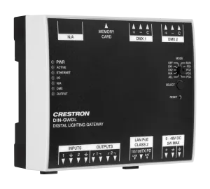Crestron DIN-GWDL — Dijital Aydınlatma Ağ Geçidi, DIN Ray Montajı