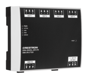 Crestron DIN-GWDL-SPLTR — Dijital Aydınlatma Ayırıcı, 4 Kanal, DIN Ray Montajı