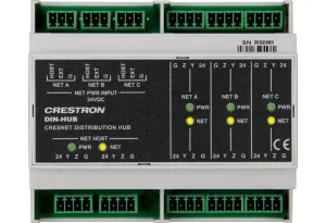 Crestron DIN-HUB — DIN Raylı Cresnet Dağıtım Merkezi