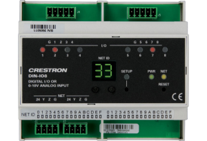 Crestron DIN-IO8 - 8 Versiport G/Ç bağlantı noktası içerir. 3. taraf sensörler,