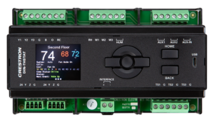 Crestron DIN-THSTAT — Isıtma, Soğutma ve Bağıl Nem Termostatı, DIN Ray Montajlı