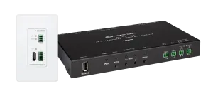Crestron DM-EXT-1021-1G-W KIT — 4K 2x1 DM® Essentials Ölçeklendirme Otomatik Değiştirici ve CATx Kablo Üzerinden Duvar P