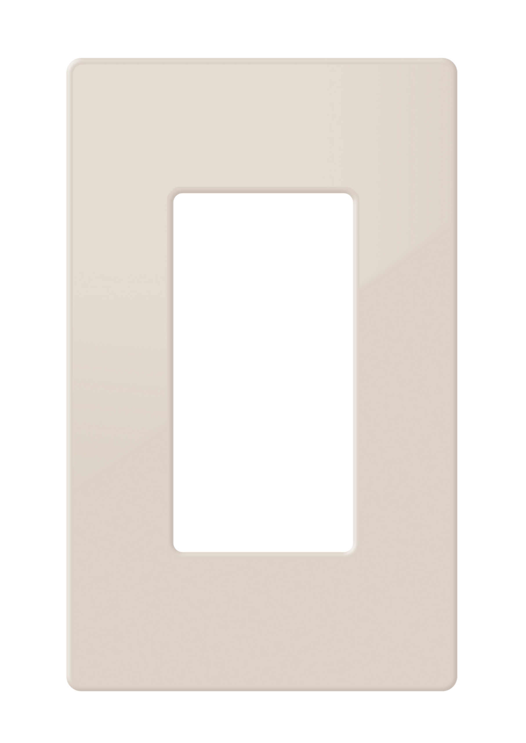 Crestron FP-G1-A-S - Dekoratör Stili Ön Panel, 1 Gruplu, Badem Pürüzsüz