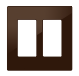 Crestron FP-G2-BRN-S - Dekoratör Stili Ön Panel, 2'li, Kahverengi Pürüzsüz