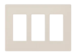 Crestron FP-G3-A-T - Dekoratör Stili Ön Panel, 3'lü, Badem Dokulu