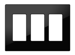 Crestron FP-G3-B-S - Dekoratör Stili Ön Panel, 3'lü, Siyah Pürüzsüz