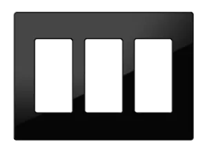 Crestron FP-G3-B-S - Dekoratör Stili Ön Panel, 3'lü, Siyah Pürüzsüz
