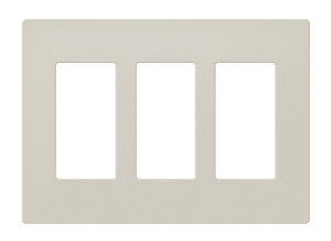 Crestron FP-G3-LAT-T - Dekoratör Stili Ön Panel, 3'lü, Latte Dokulu