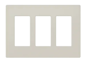 Crestron FP-G3-LAT-T - Dekoratör Stili Ön Panel, 3'lü, Latte Dokulu