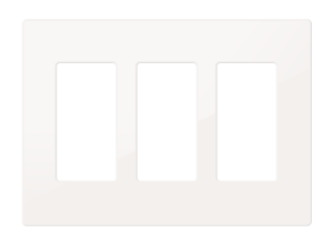 Crestron FP-G3-W-S - Dekoratör Stili Ön Panel, 3'lü, Beyaz Pürüzsüz