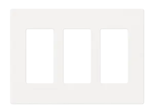 Crestron FP-G3-W-T - Dekoratör Stili Ön Panel, 3'lü, Beyaz Dokulu