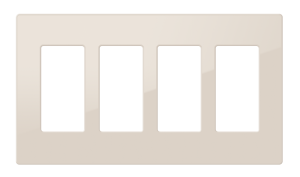 Crestron FP-G4-A-S - Dekoratör Stili Ön Panel, 4'lü, Badem Pürüzsüz
