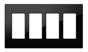Crestron FP-G4-B-S - Dekoratör Stili Ön Panel, 4'lü, Siyah Pürüzsüz