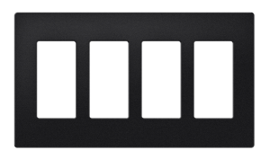 Crestron FP-G4-B-T - Dekoratör Stili Ön Panel, 4'lü, Siyah Dokulu