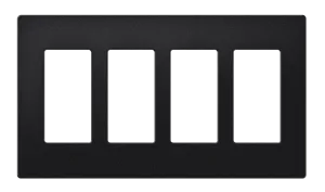 Crestron FP-G4-B-T - Dekoratör Stili Ön Panel, 4'lü, Siyah Dokulu