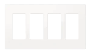 Crestron FP-G4-W-S - Dekoratör Stili Ön Panel, 4'lü, Beyaz Pürüzsüz