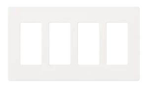 Crestron FP-G4-W-T - Dekoratör Stili Ön Panel, 4'lü, Beyaz Dokulu