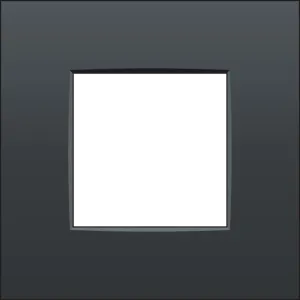 Crestron FP1-122-INTENSE - Tek gruplu ön panel Yoğun - Antrasit