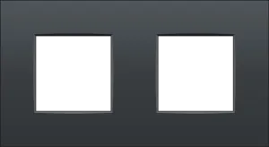 Crestron FP2-122-INTENSE - İkili ön panel Niko Intense - Antrasit