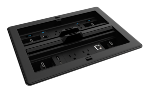 Crestron FT2-1400-ELEC-PTL-B — FlipTop™ FT2 Serisi Kablo Yönetim Sistemi, 1400 Boyut, Elektrikli, Geçiş Kapaklı, Siyah