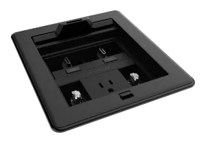 Crestron FT2-500-MECH-PTL-B — FlipTop™ FT2 Serisi Kablo Yönetim Sistemi, 500 Boyut, Mekanik, Geçiş Kapaklı, Siyah