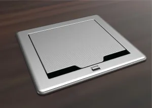 Crestron FT2-700-ELEC-PTL-AL — FlipTop™ FT2 Serisi Kablo Yönetim Sistemi, 700 Boyut, Elektrikli, Geçiş Kapaklı, Alaşım
