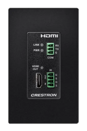 Crestron HD-RXC-4KZ-101-1G-B — DM® Essentials 4K60 4:4:4 HDMI®, RS-232 için Alıcı ve CATx Kablo Üzerinden IR Sinyal Uzat