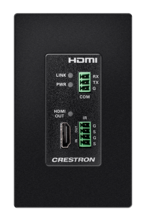 Crestron HD-RXC-4KZ-101-1G-B - Bir CATx kablosu üzerinden HDMI®, RS-232 ve IR sinyallerinin