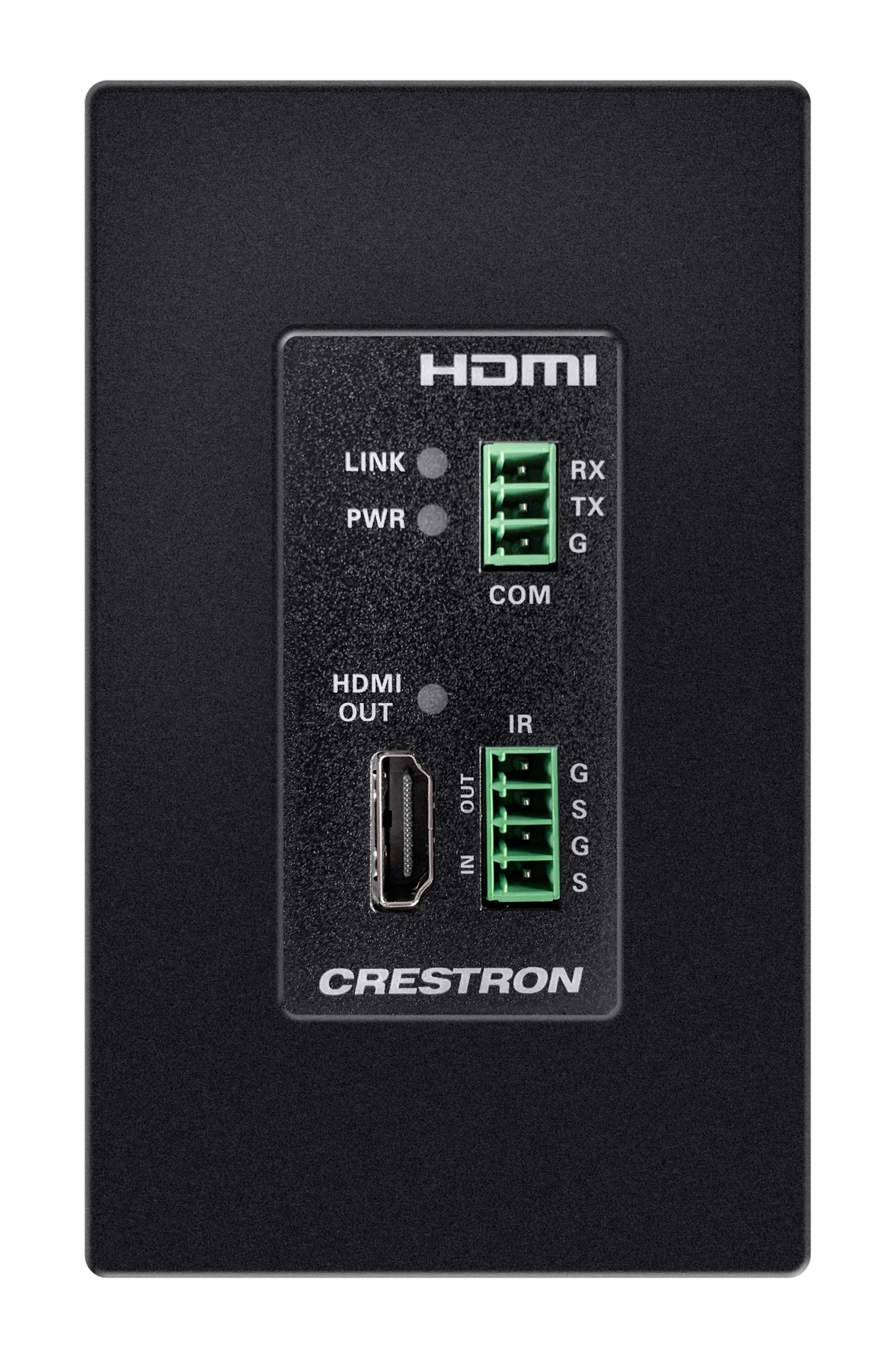 Crestron HD-RXC-4KZ-101-1G-B — DM® Essentials 4K60 4:4:4 HDMI®, RS-232 için Alıcı ve CATx Kablo Üzerinden IR Sinyal Uzat