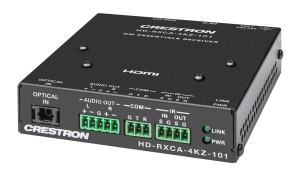 Crestron HD-RXCA-4KZ-101 - Bir CATx kablosu üzerinden HDMI®, RS-232, IR ve analog ses s