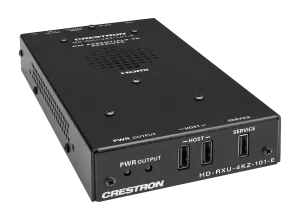 Crestron HD-RXU-4KZ-101-E — DM® Essentials 4K60 4:4:4 HDMI®, USB 2.0 ve CATx Kablosu Üzerinden Ethernet Sinyal Uzantısı