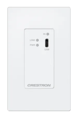 Crestron HD-TX-4KZ-111-1G-W — DM® Essentials 4K60 4:4:4 CATx Kablo Üzerinden USB-C® DisplayPort™ Sinyal Uzatma için Veri