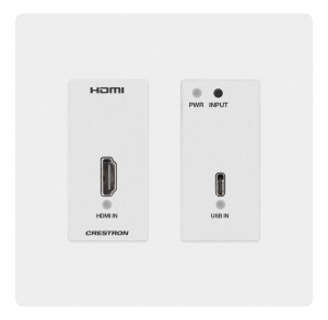 Crestron HD-TX-4KZ-211-2G-W - Bir CATx kablosu üzerinden HDMI® veya USB-C® DisplayPort™ si