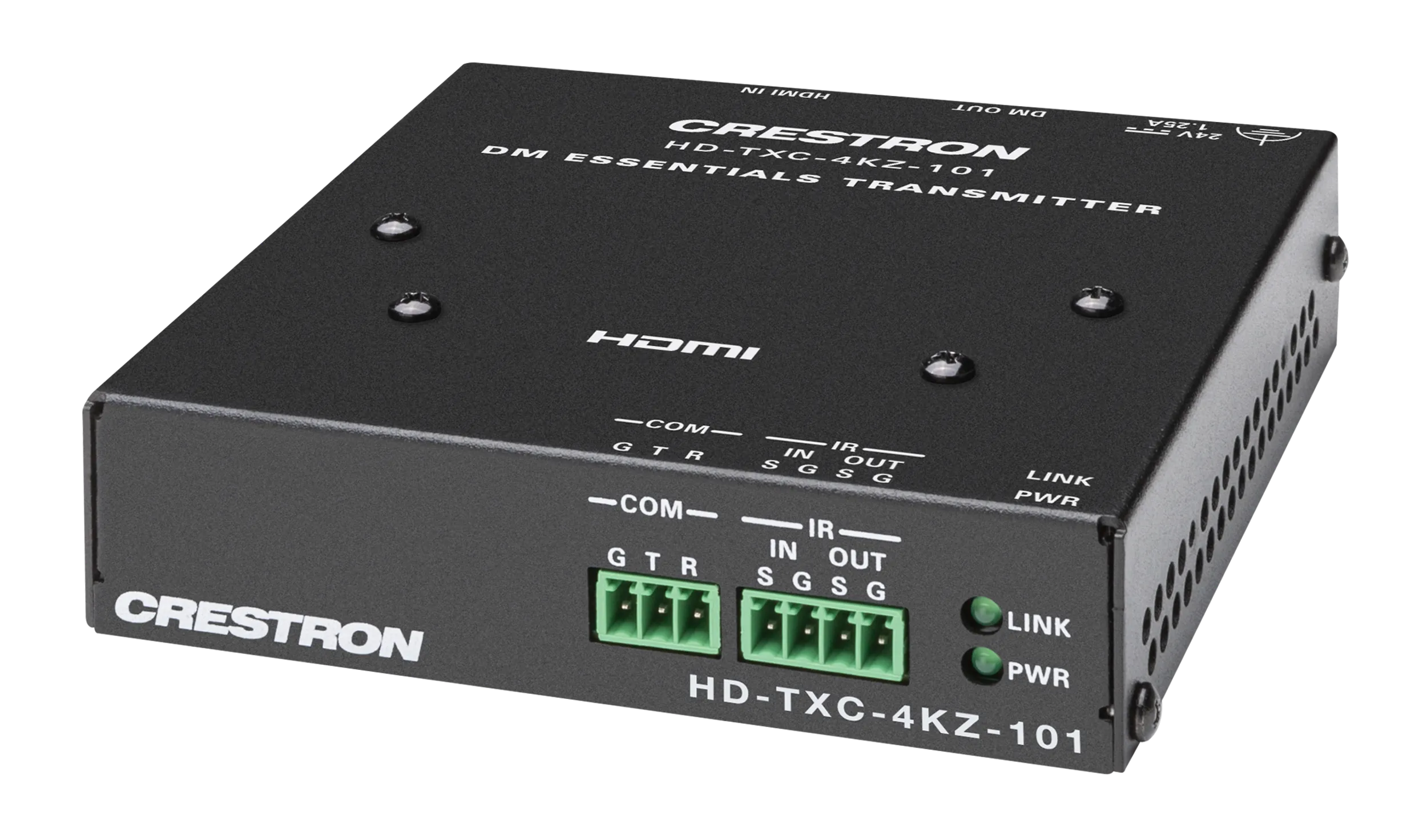 Crestron HD-TXC-4KZ-101 — DM® Essentials 4K60 4:4:4 HDMI®, RS-232 ve CATx Kablosu Üzerinden IR Sinyal Uzantısı için Veri