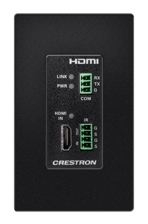 Crestron HD-TXC-4KZ-101-1G-B - CATx kablosu üzerinden HDMI®, RS-232 ve IR sinyallerinin nok