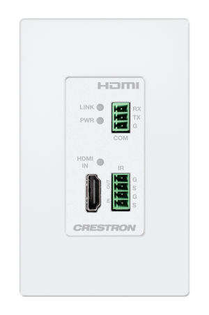 Crestron HD-TXC-4KZ-101-1G-W - CATx kablosu üzerinden HDMI®, RS-232 ve IR sinyallerinin nok