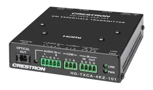 Crestron HD-TXCA-4KZ-101 — DM® Essentials 4K60 4:4:4 HDMI®, RS-232, IR ve CATx Kablosu Üzerinden Analog Ses Sinyali Uzan