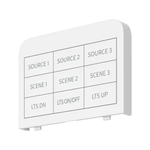 Crestron HR-310-BTN-W ENGRAVED — HR-310 ve HR-310-I için Arkadan Aydınlatmalı, Gravürlenebilir Düğmeler, Beyaz, Özel Gra
