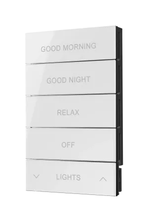 Crestron HZ2-BTNS-2-GLASS-W-ENGRAVED - HZ2-BTNS-2-GLASS-W ENGRAVED, Horizon® 2 dimmerler, anahtarla