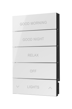 Crestron HZ2-BTNS-2-GLASS-W-ENGRAVED - HZ2-BTNS-2-GLASS-W ENGRAVED, Horizon® 2 dimmerler, anahtarla
